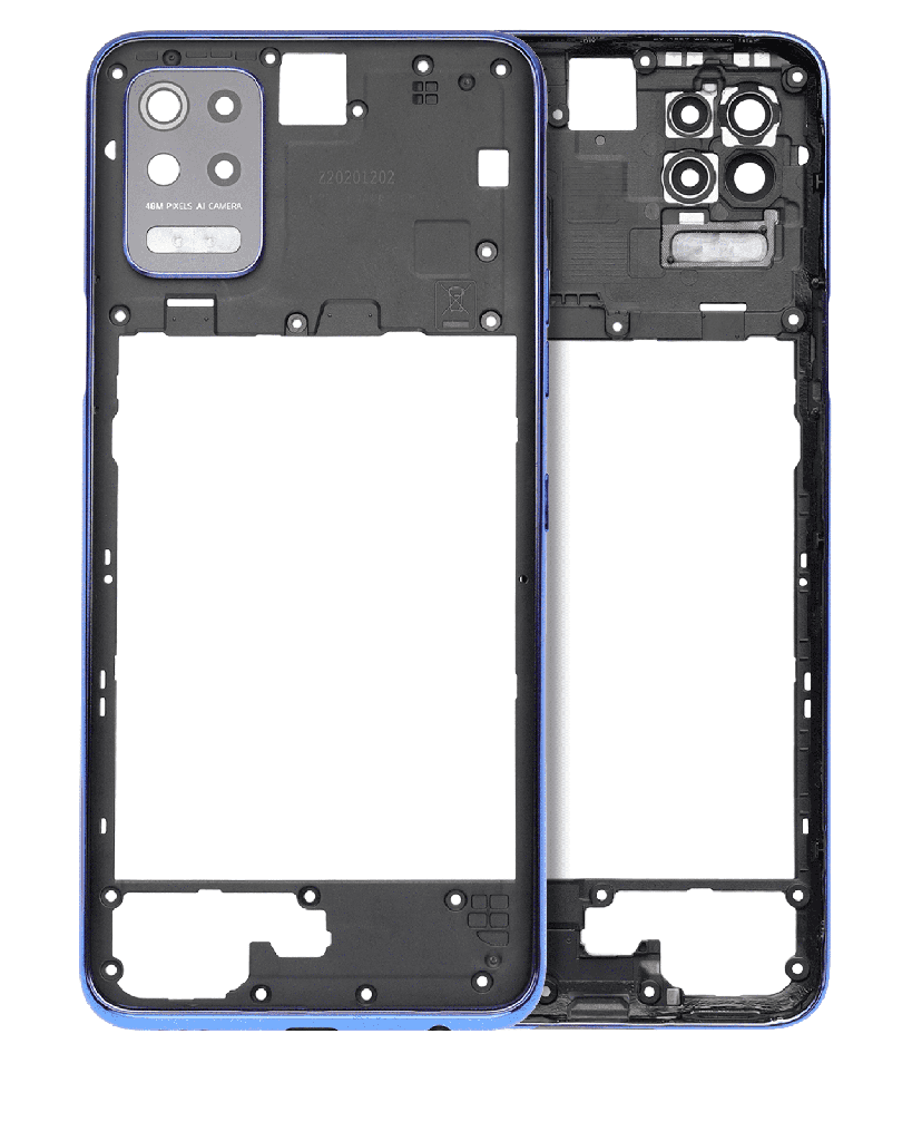 Backplate Rear Housing Compatible For LG K52 (2020) (Blue)