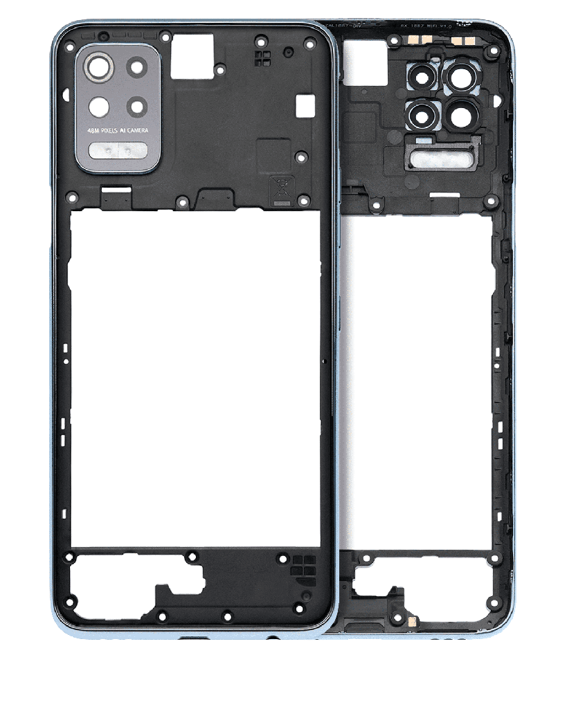 Backplate Rear Housing Compatible For LG K52 (2020) (Silver)