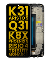 LCD Assembly With Frame Compatible For LG K31 / Aristo 5 / Q31 / LG K8X / LG Phoenix 5 / LG Risio 4 / Tribute Monarch (Refurbished) (All Colors)