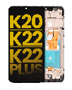 LCD Assembly With Frame Compatible For LG K20 (2020) / K22 / K22 Plus (K220) / K32 (Refurbished) (Black)