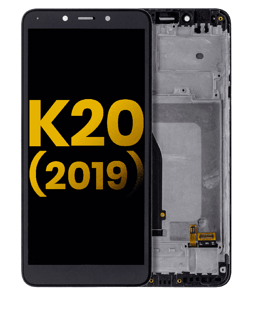 LCD Assembly With Frame Compatible For LG K20 (2019) (Refurbished) (All Colors)
