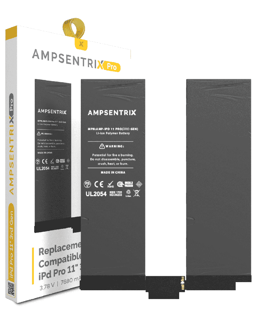 Replacement Battery Compatible For iPad Pro 11&quot; 3rd Gen (2021) (AmpSentrix Pro)