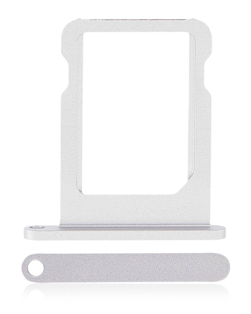 Sim Card Tray Compatible For iPad Pro 11&quot; 3rd Gen (2021) / Pro 11&quot; 4th Gen (2022) / iPad Pro 12.9&quot; 5th Gen (2021) / 12.9&quot; 6th Gen (2022) (Silver)
