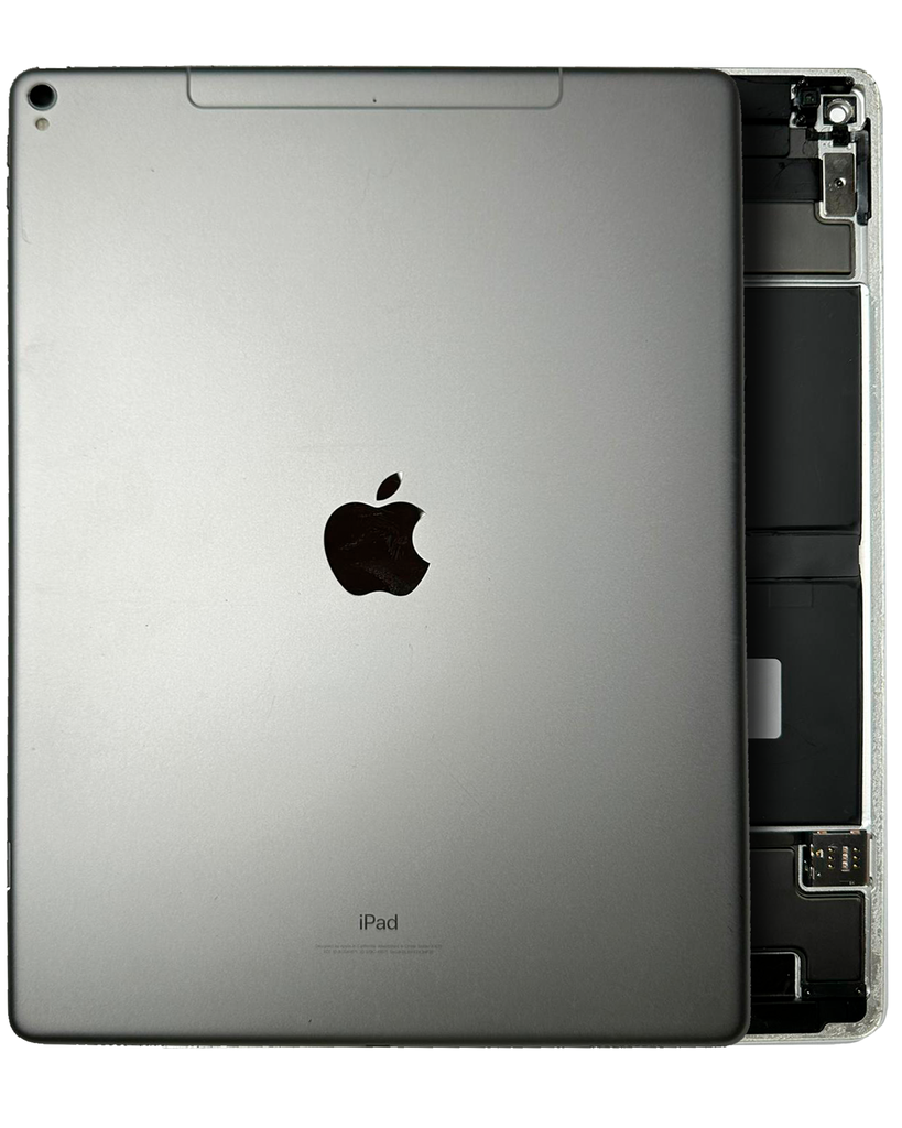 Back Housing W/ Small Components Pre-Installed Compatible For iPad Pro 12.9 2nd Gen (WIFI cellular) (Used OEM Pull: Grade C) (Silver)