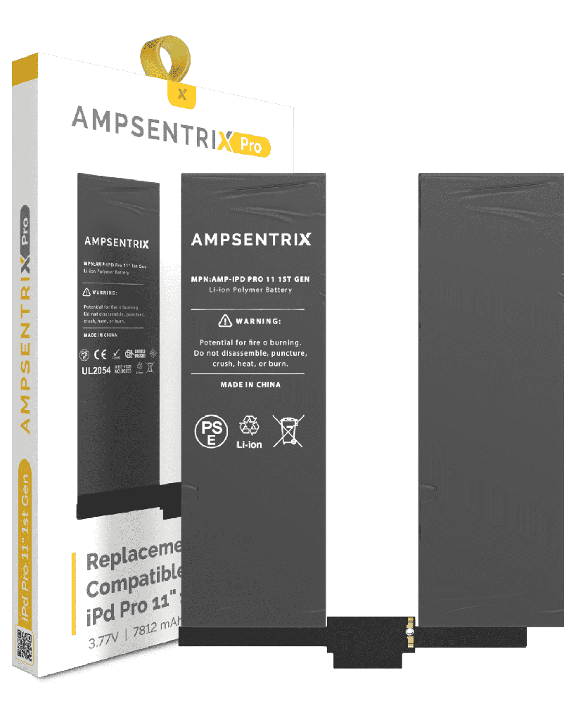 Replacement Battery Compatible For iPad Pro 11&quot; 1st Gen (2018) (AmpSentrix Pro)