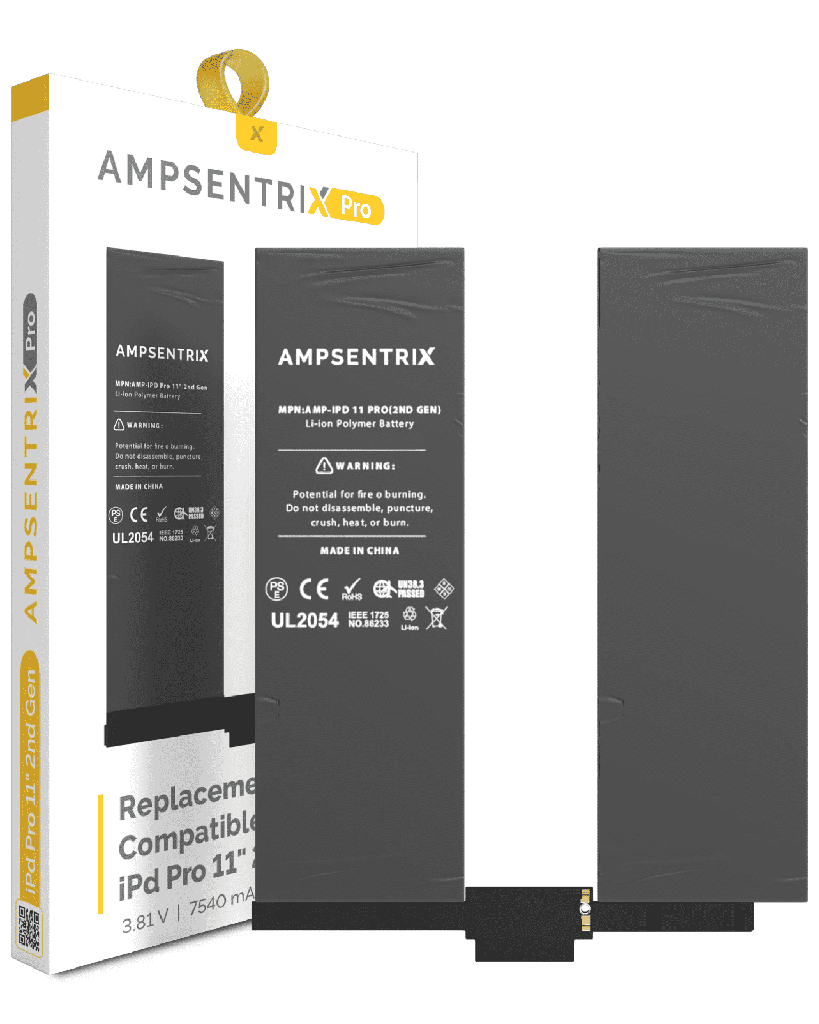 Replacement Battery Compatible For iPad Pro 11&quot; 2nd Gen (2020) (AmpSentrix Pro)