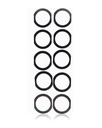 Home Button Gasket Compatible For iPad Pro 10.5&quot; (Black) (10 Pack)