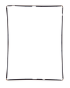 Frame With Adhesive Compatible For iPad 3 / iPad 4 (Black)
