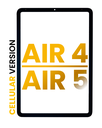 Front Glass Compatible For iPad Air 4 (2020) / iPad Air 5 (2022) (Cellular Version) (Glass Separation Required) (Premium) (All Colors)