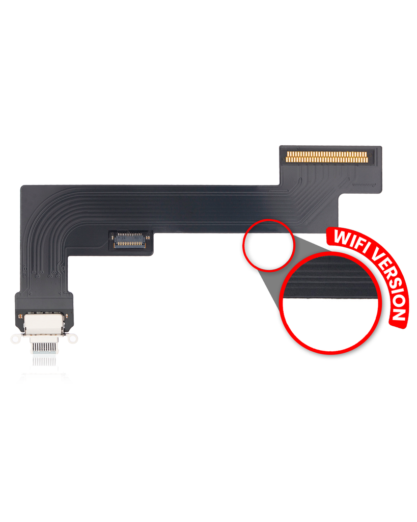 Charging Port Flex Cable Compatible For iPad Air 4 (WiFi Version) (Aftermarket Plus) (Sky Blue)