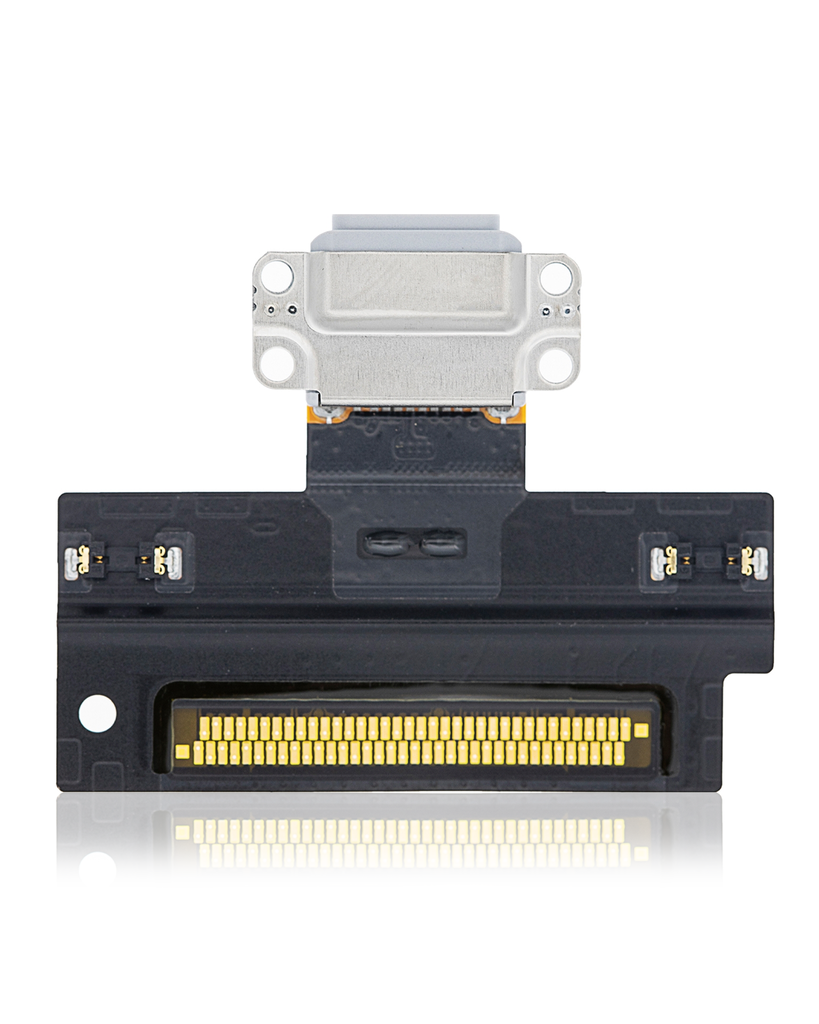 Charging Port Flex Cable Compatible For iPad Air 3 (Soldering Required) (White) (Premium) (White)
