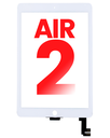 Digitizer Compatible For iPad Air 2 (Glass Separation Required) (Aftermarket Plus) (White)