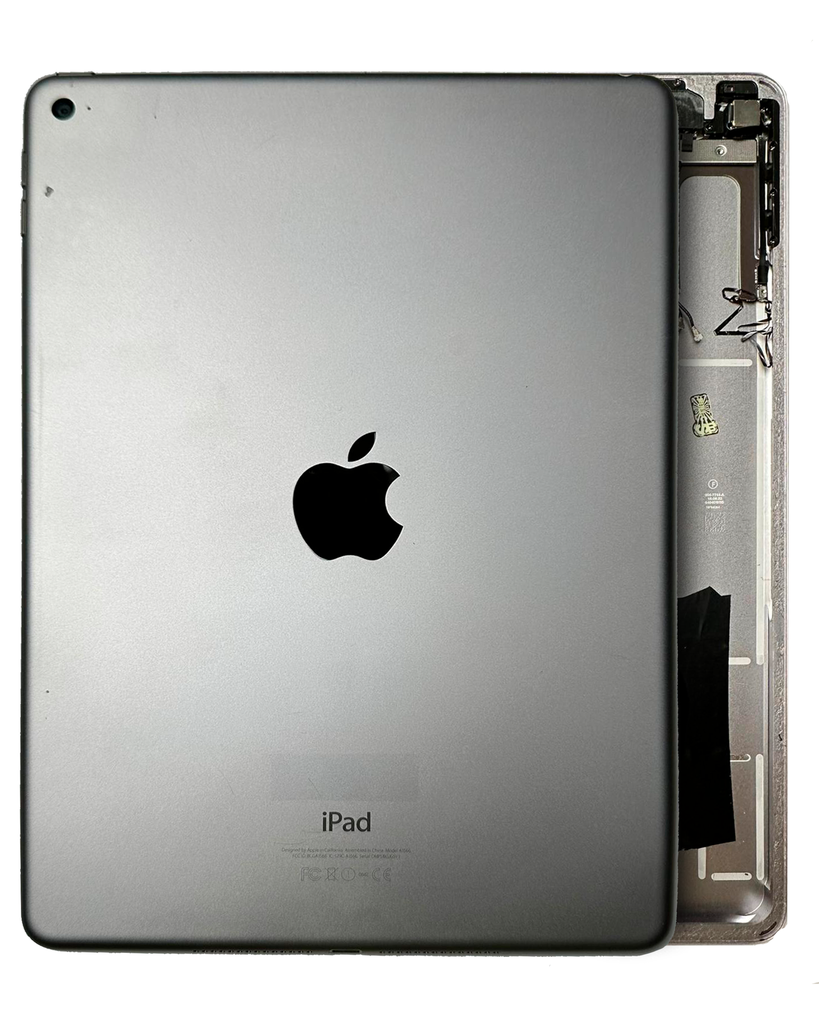 Back Housing W/ Small Components Pre-Installed Compatible For iPad Air 2 (WIFI) (Used OEM Pull: Grade C) (Space Gray)
