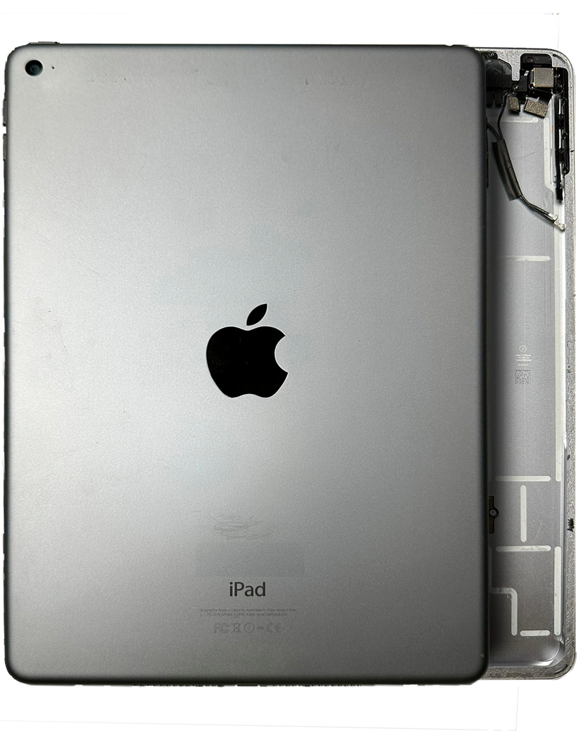Back Housing W/ Small Components Pre-Installed Compatible For iPad Air 2 (WIFI) (Used OEM Pull: Grade B) (Space Gray)