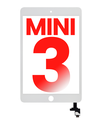 Digitizer With IC Chip Compatible For iPad Mini 3 (No Home Button Installed) (Aftermarket Plus) (White)