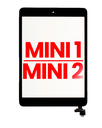 Digitizer With IC Chip &amp; Home Button Pre-Installed Compatible For iPad Mini 1 / iPad Mini 2 (Aftermarket Plus) (Black)