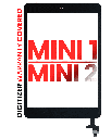 Digitizer With IC Chip &amp; Home Button Pre-Installed Compatible For iPad Mini 1 / iPad Mini 2 (Aftermarket Pro: XO7) (Black)