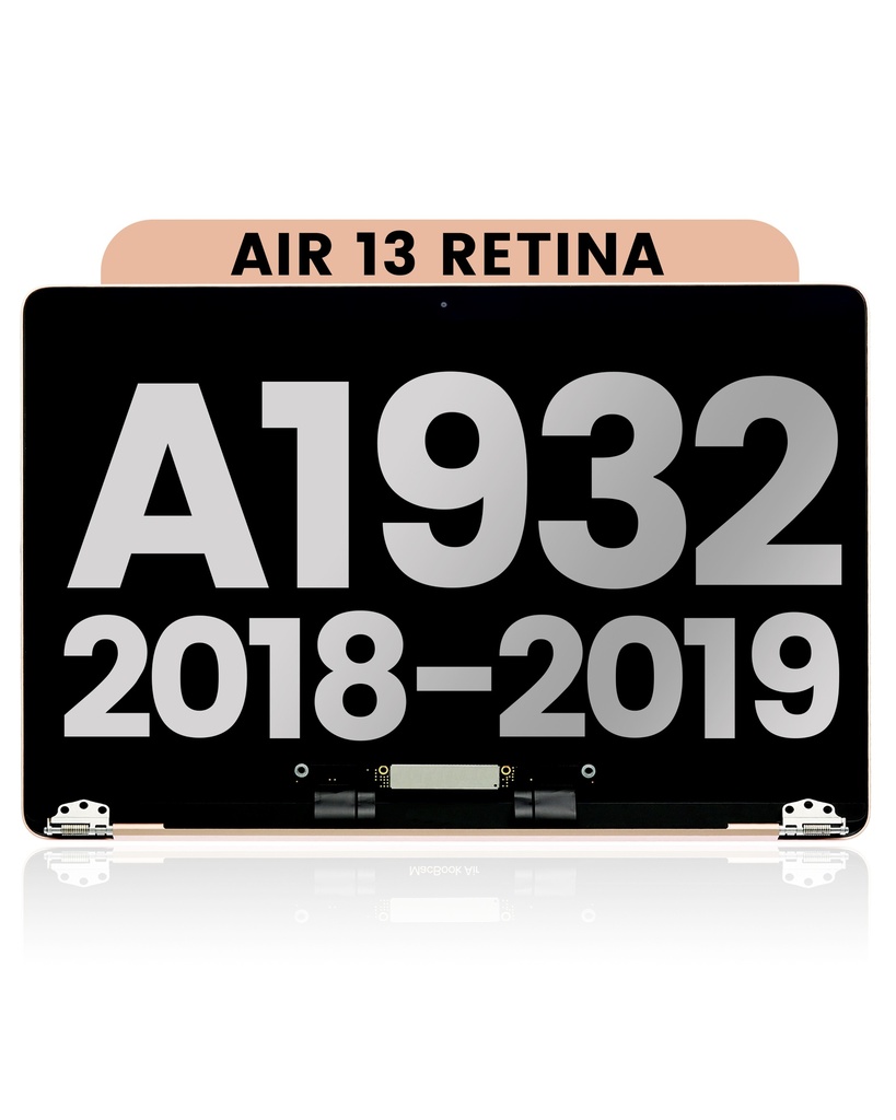 Complete LCD Display Assembly Compatible For MacBook Air 13&quot; Retina (A1932 / Late 2018 / Early 2019) (Used OEM Pull: Grade B) (Rose Gold)