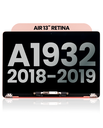 Complete LCD Display Assembly Compatible For MacBook Air 13&quot; Retina (A1932 / Late 2018 / Early 2019) (Used OEM Pull: Grade A) (Rose Gold)