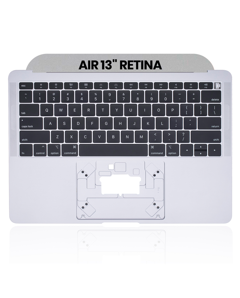 Top Case With Keyboard Compatible For MacBook Air 13&quot; Retina (A1932 / Late 2018 / Early 2019 / Mid 2019) (US English) (Used OEM Pull: Grade A) (Space Gray)