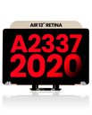 Complete LCD Display Assembly Compatible For MacBook Air 13&quot; Retina (A2337 / Late 2020) (M1) (Aftermarket Plus) (Rose Gold)