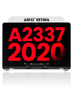 Complete LCD Display Assembly Compatible For MacBook Air 13&quot; Retina (A2337 / Late 2020) (M1) (Aftermarket Plus) (Silver)
