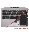 Top Case Assembly With Battery And Keyboard Compatible For MacBook Air 13&quot; Retina (A2337 / Late 2020) (Space Gray) (US Keyboard)