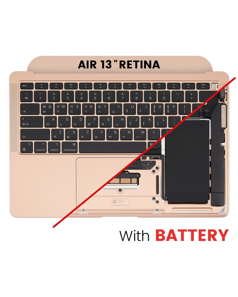 Top Case Assembly With Battery And Keyboard Compatible For MacBook Air 13&quot; Retina (A2337 / Late 2020) (Rose Gold) (US Keyboard)