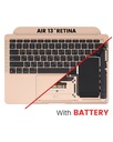 Top Case Assembly With Battery And Keyboard Compatible For MacBook Air 13&quot; Retina (A2337 / Late 2020) (Rose Gold) (US Keyboard)