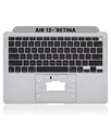 Top Case With Keyboard Compatible For MacBook Air 13&quot; Retina (A2337 / Late 2020) (Used OEM Pull: Grade A) (US Keyboard) (Space Gray)