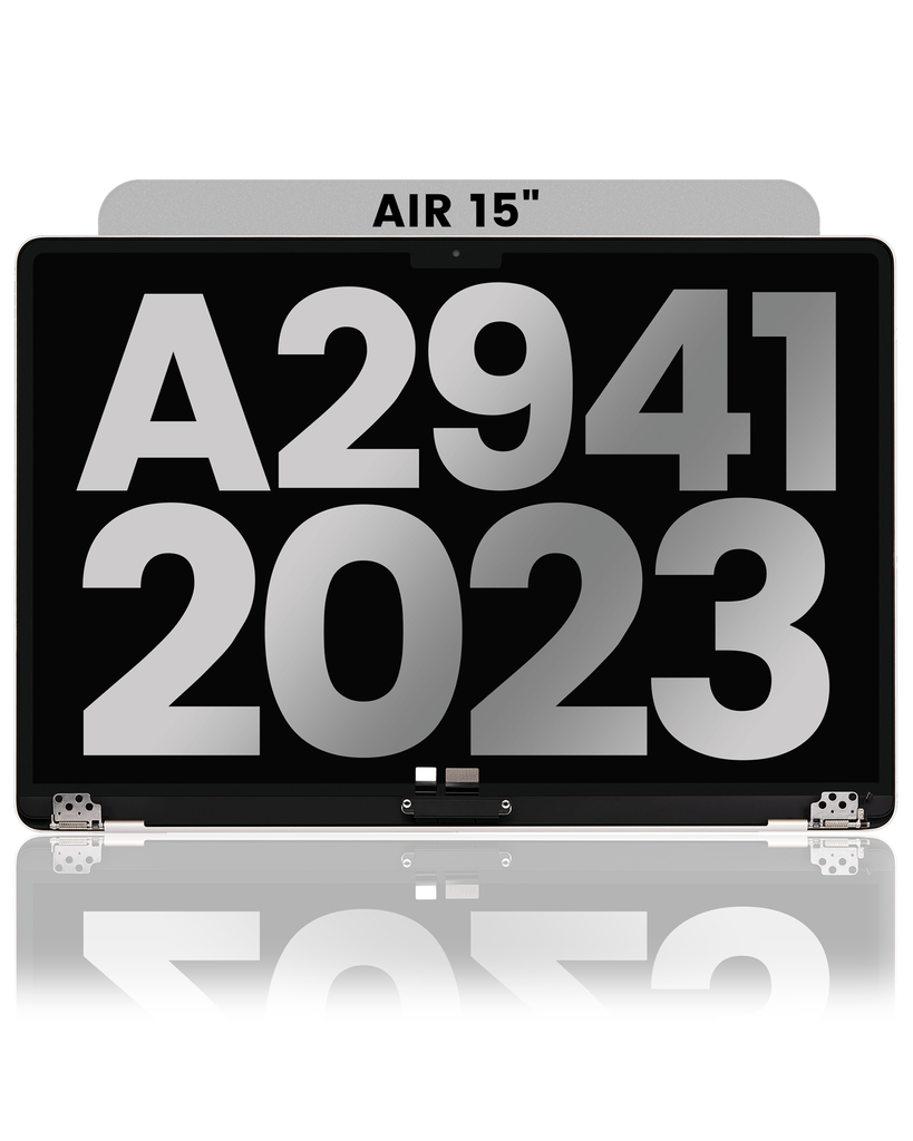 Complete LCD Display Assembly Compatible For MacBook Air 15&quot; (A2941 / Mid 2023) (Used OEM Pull: Grade A) (Starlight)