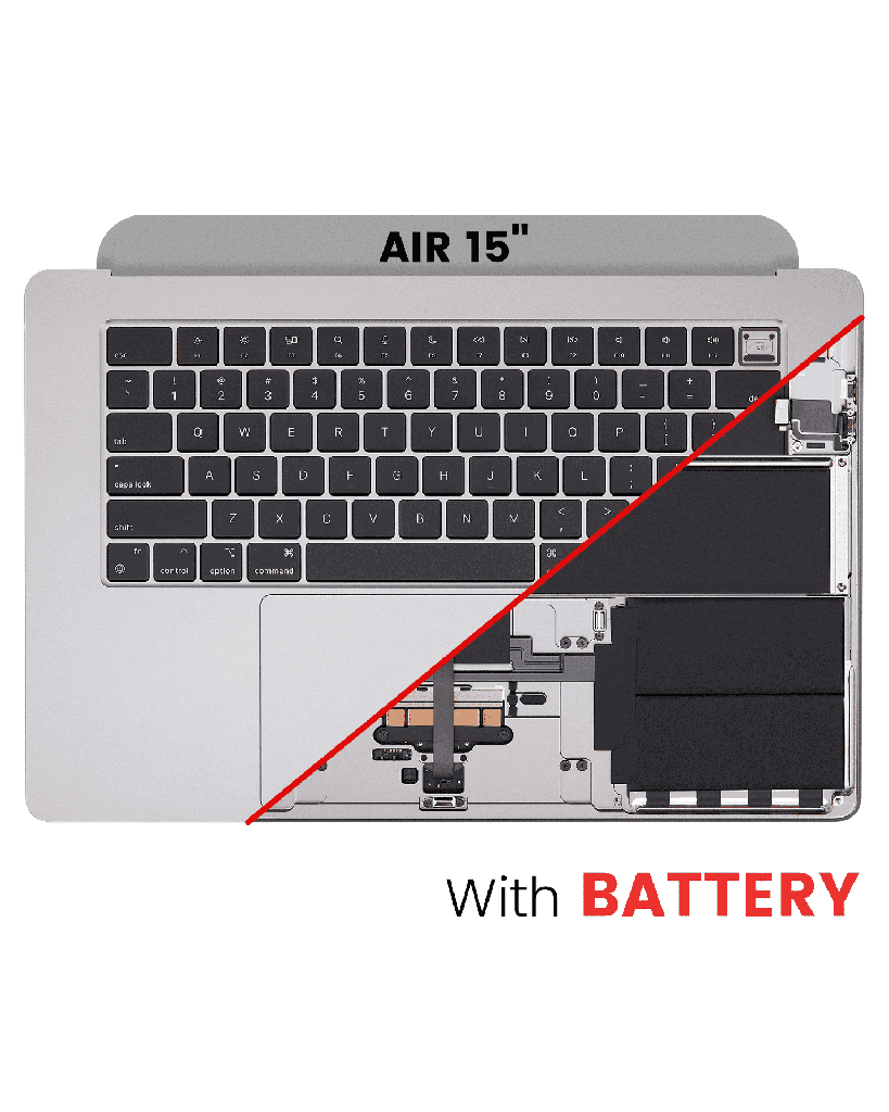 Top Case Assembly With Battery And Keyboard Compatible For MacBook Air 15&quot; (A2941 / Mid 2023) (US Keyboard) (Space Gray)