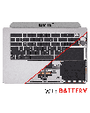 Top Case Assembly With Battery And Keyboard Compatible For MacBook Air 15&quot; (A2941 / Mid 2023) (US Keyboard) (Space Gray)