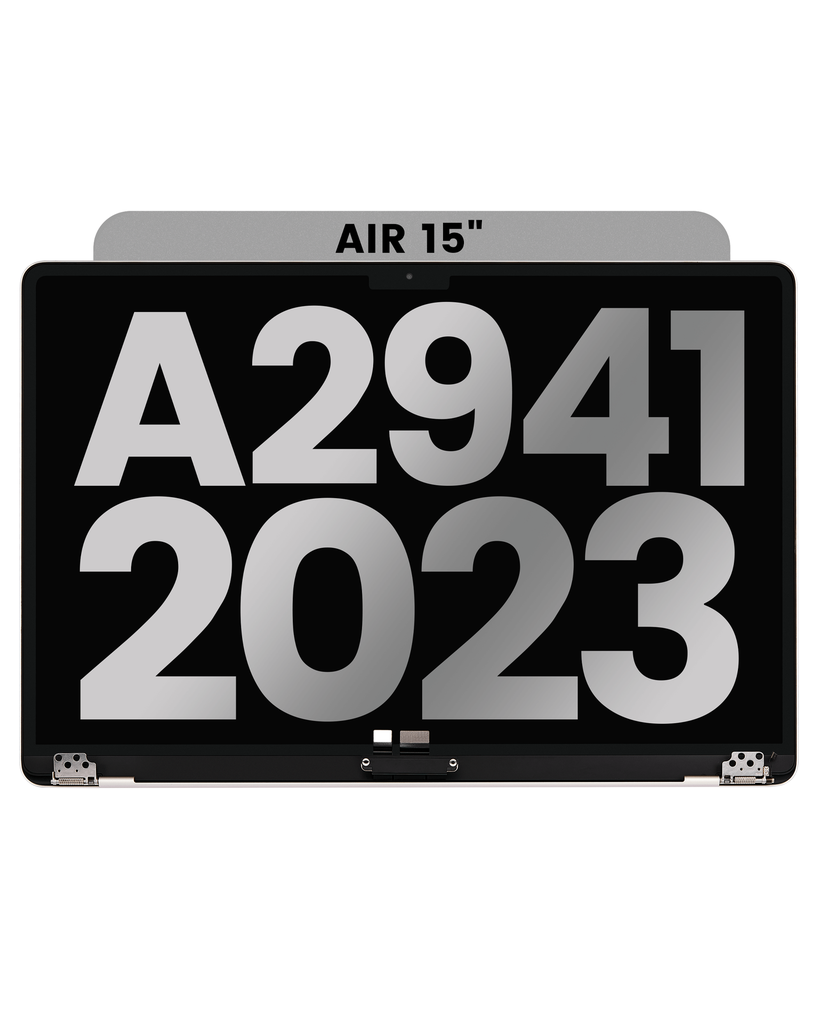 Complete LCD Display Assembly Compatible For MacBook Air 15&quot; (A2941 / Mid 2023) (Used OEM Pull: Grade A) (Silver)