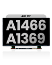 LCD Panel Only Compatible For MacBook Air 13&quot; (A1466 / A1369) (Compatible With All Years)