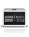 Complete LCD Display Assembly Compatible For MacBook Air 13&quot; (A1369 / Late 2010 / Mid 2011) / (A1466 / Mid 2012) (Used OEM Pull: Grade A)