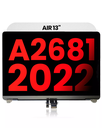 Complete LCD Display Assembly Compatible For MacBook Air 13&quot; (A2681 / Mid 2022) (Aftermarket Plus) (Silver)