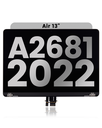 Complete LCD Display Assembly Compatible For MacBook Air 13&quot; (A2681 / Mid 2022) (Used OEM Pull: Grade B) (Space Gray)