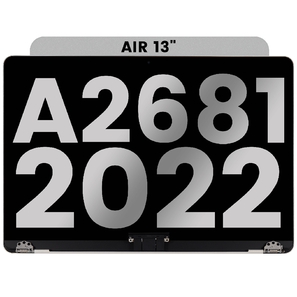 Complete LCD Display Assembly Compatible For MacBook Air 13&quot; (A2681 / Mid 2022) (Used OEM Pull: Grade B) (Starlight)