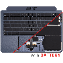 Top Case Assembly With Battery And Keyboard Compatible For MacBook Air 13&quot; (A2681 / Mid 2022) (Midnight) (US Keyboard)