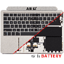 Top Case Assembly With Battery And Keyboard Compatible For MacBook Air 13&quot; (A2681 / Mid 2022) (Starlight) (US Keyboard)