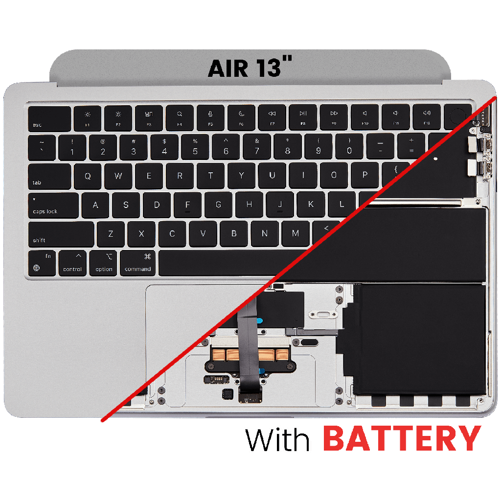 Top Case Assembly With Battery And Keyboard Compatible For MacBook Air 13&quot; (A2681 / Mid 2022) (Silver) (US Keyboard)