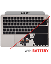 Top Case Assembly With Battery And Keyboard Compatible For MacBook Air 13&quot; (A2681 / Mid 2022) (UK Keyboard) (Starlight)