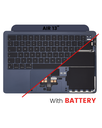 Top Case Assembly With Battery And Keyboard Compatible For MacBook Air 13&quot; (A2681 / Mid 2022) (UK Keyboard) (Midnight)