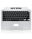 Top Case With Keyboard Compatible For MacBook Air 13&quot; Retina (A2179 / Early 2020) (US English) (Silver)