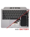 Top Case Assembly With Battery And Keyboard Compatible For MacBook Air 13&quot; Retina (A2179 / Early 2020) (US Keyboard) (Space Gray)