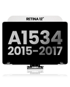 Complete LCD Display Assembly Compatible For MacBook Retina 12&quot; (A1534 / Early 2015 / Early 2016 / Mid 2017) (Used OEM Pull: Grade B) (Silver)