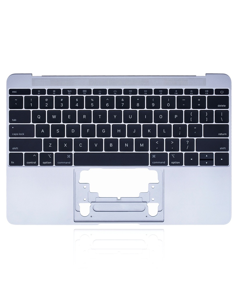 Top Case With Keyboard And Microphone Compatible For MacBook Retina 12&quot; (A1534 / Early 2015) (US English) (Used OEM Pull: Grade A) (Space Gray)