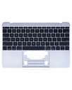 Top Case With Keyboard And Microphone Compatible For MacBook Retina 12&quot; (A1534 / Early 2015) (US English) (Used OEM Pull: Grade A) (Space Gray)