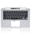 Top Case With Keyboard Compatible For MacBook Unibody 13&quot; (A1278 / Late 2008) (US English) (Used OEM Pull: Grade New)